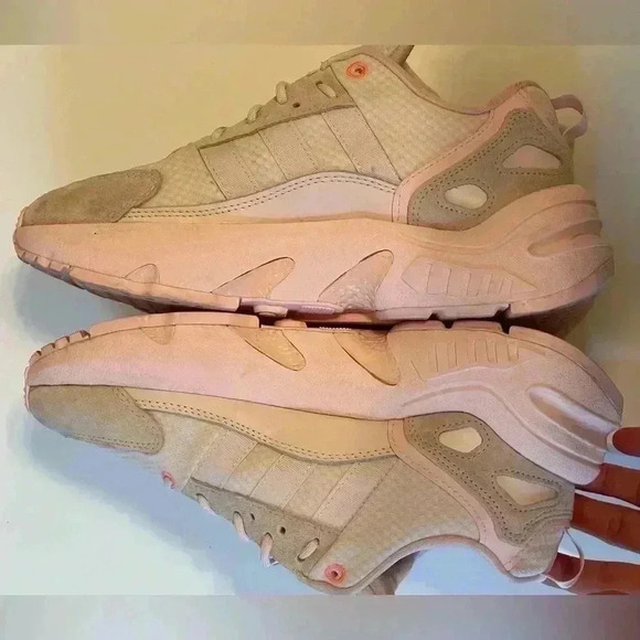 Adidas ZX 22 Boost Pink orange Women's 8 sneakers chunky Trainers running shoes - Picture 10 of 14